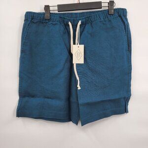 Alex Crane Bo Shorts Men Size XL NWT Drawstring 100% French Linen Dusk